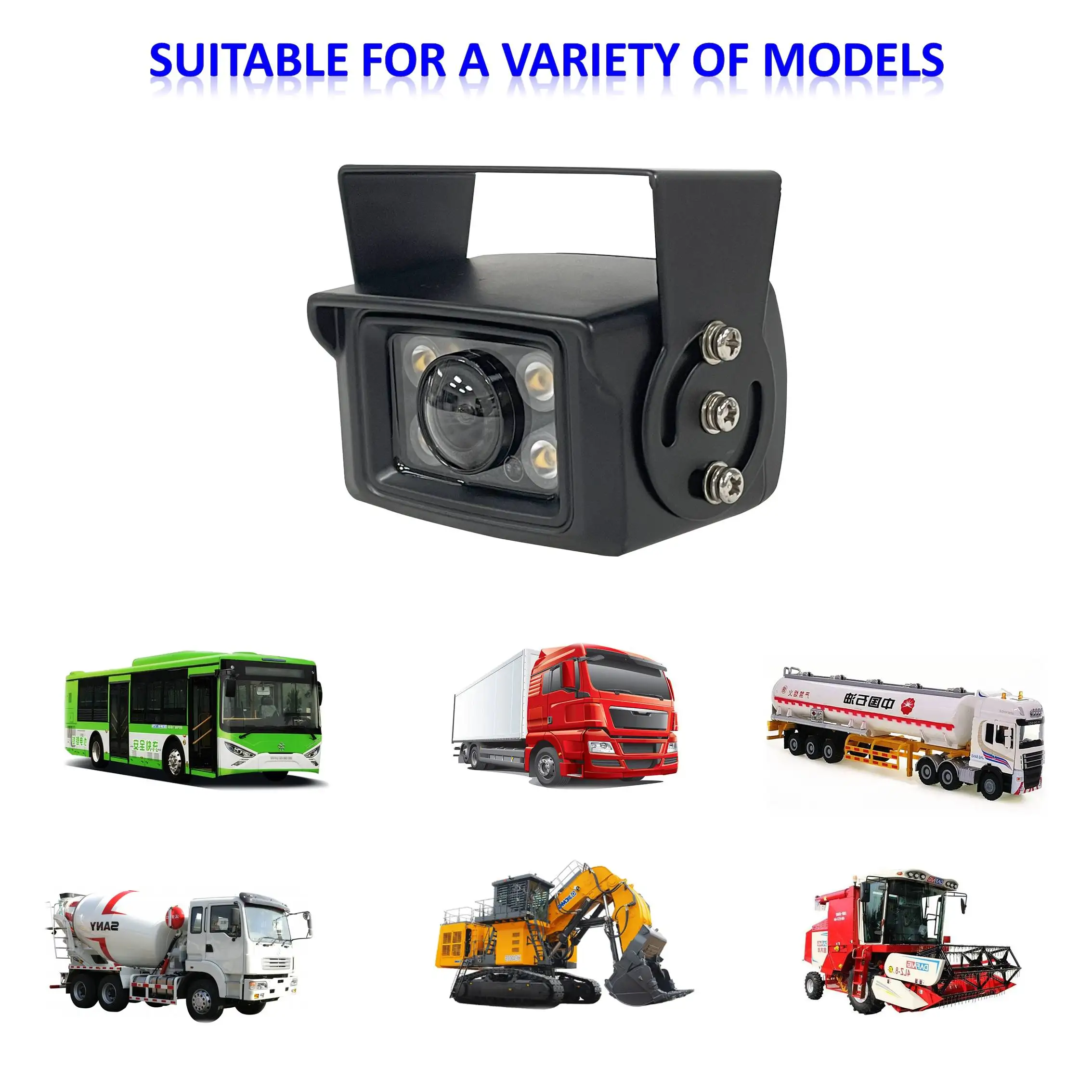 130 degree Wide Angle 1080P ahd cctv video surveillance vehicle reverse camera truck bus car rear view camera