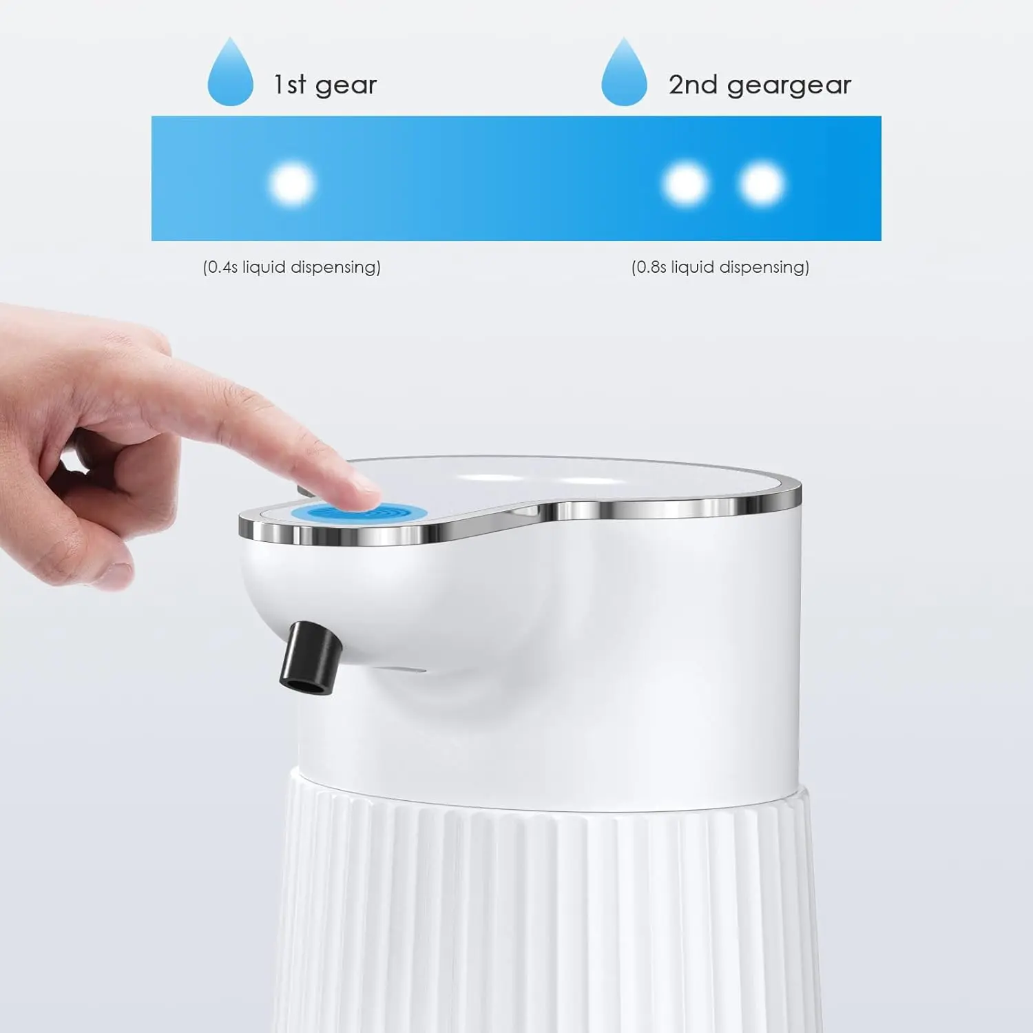 Intelligent Sensor Foam Soap Hand Sanitizer Dispenser Wall-Mounted USB Rechargeable Infrared Automatic Soap Dispenser