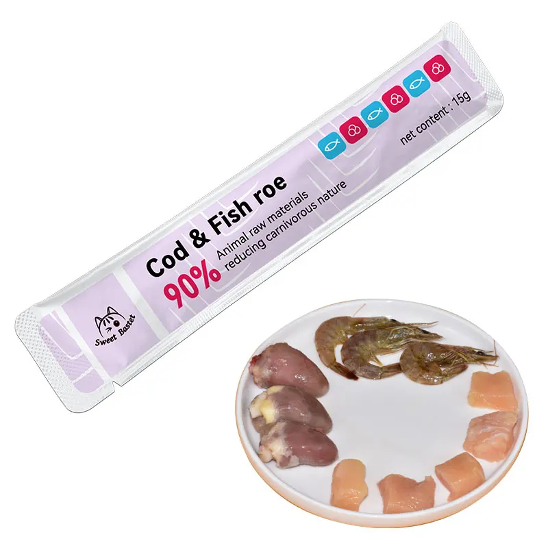 wholesale price best wet food for kittens Multiple flavors of nutritious cat strips High protein nutrition