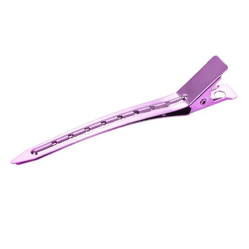 New colorful 3.5 Inches Duck Bill Hair Clips Metal Alligator Curl Clips Sectioning Clips For Beauty Salon