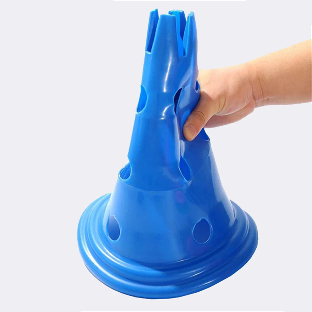 30 50cm Cono De Agilidad Football Barrier Plastic Round Base with Hole Football Cones Soccer Markers