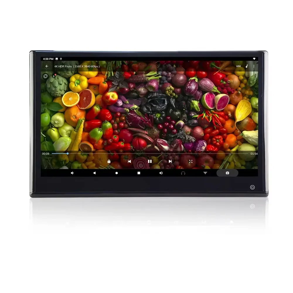 13.3 Inch IPS Touch Screen Android 9 11 Car DVD Player 1920*1080 Universal Rear Seat Entertainment Headrest Monitor