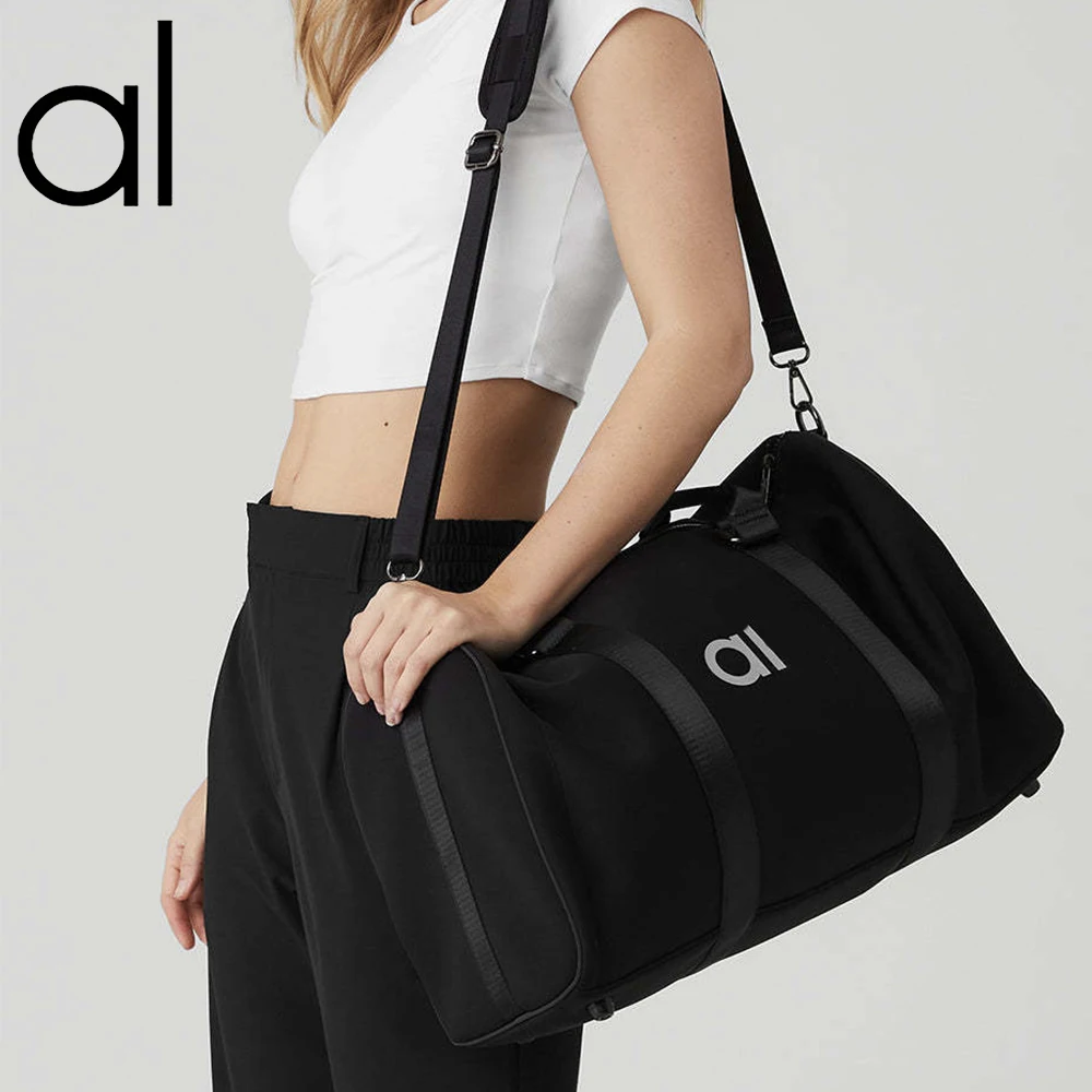 AL O yoga Hand luggage Side zipper dry and wet separation bag Neoprene Travel Sports Fitness Bag