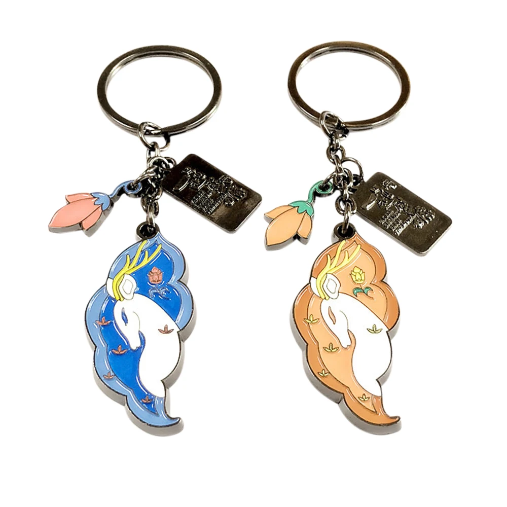 Custom cute anime Cross Name Bunny Mouse Leopard Animal Pearl Sheep Cartoon Keychain