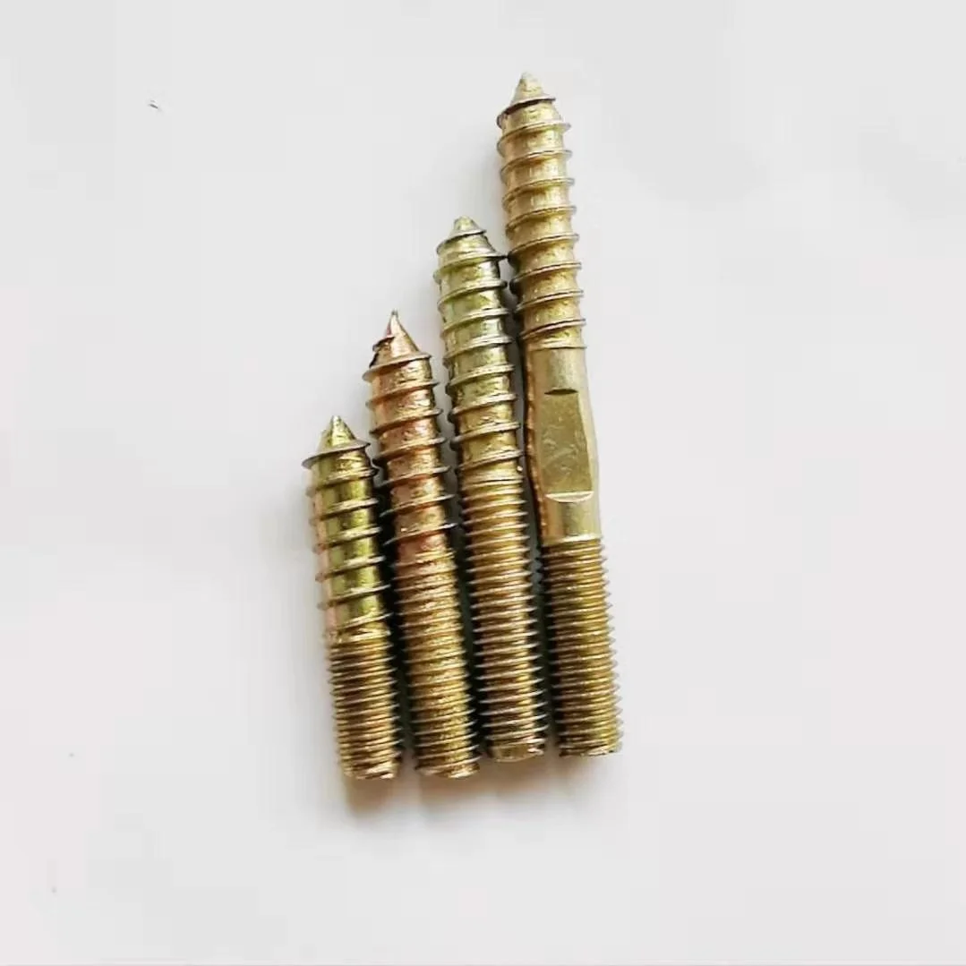 
M6 M8 M10 Double End Screws Hanger Bolts Double Threaded Self Tapping Wood Screw 