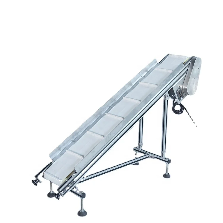 Factory Price Stainless Steel Belt Inclined Conveyor Food Grade Lifting Conveyor