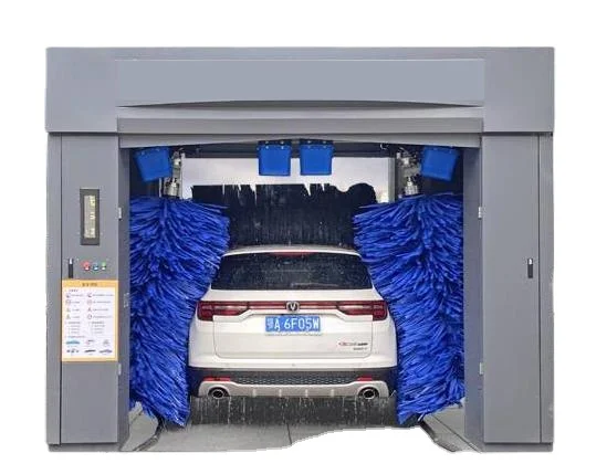 Tunnel type gantry car wash machine equipment fully automatic tunnel 5 brushes for car