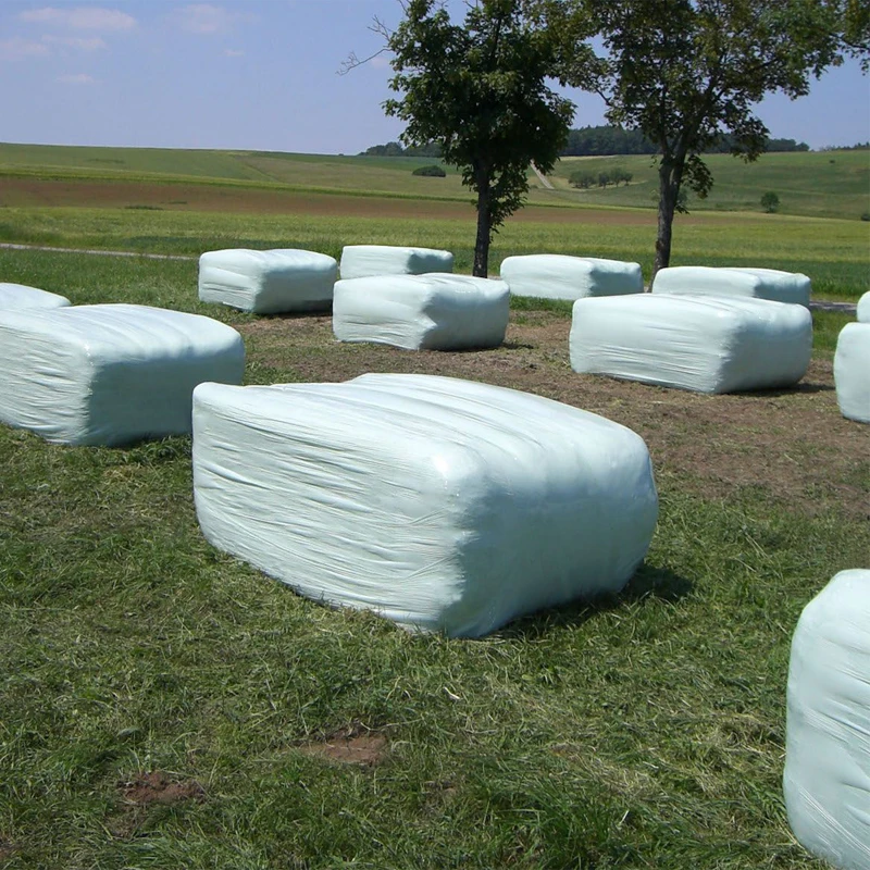 Factory Direct Blow Molding Packaging 25 Mic Silage Film Biodegradable Round Hay Bale Wrap