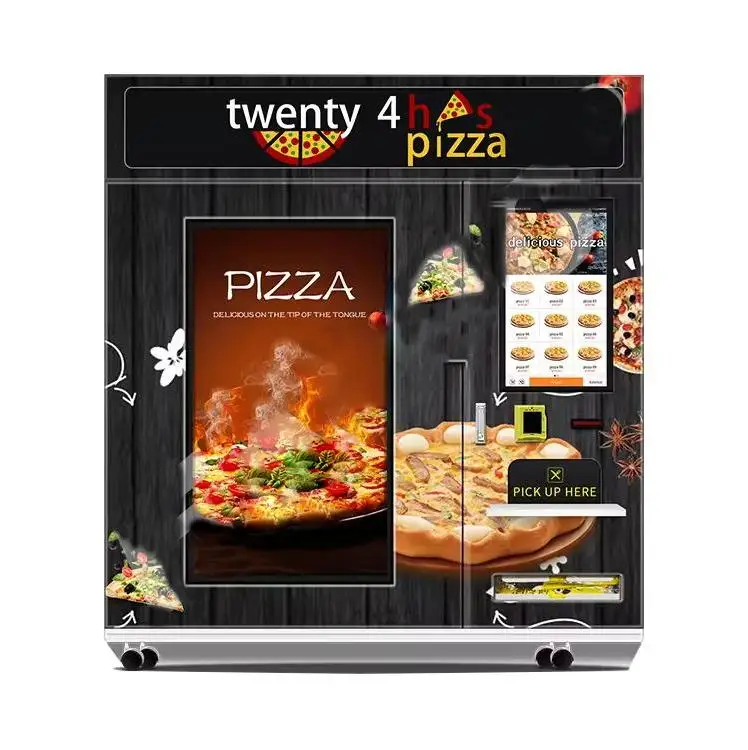 Wholesale self-service smart touch screen wholesale pizza vending machine vending automatic