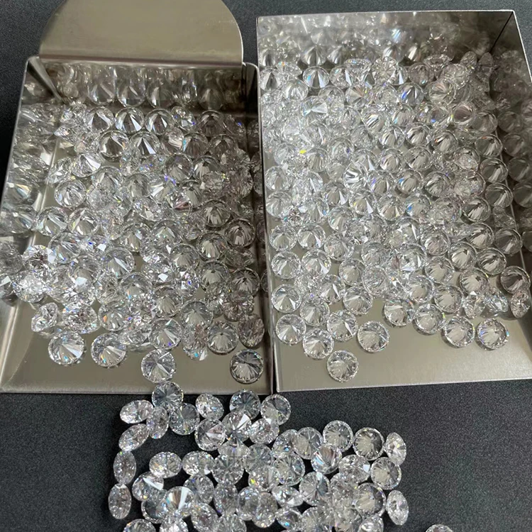 0.8mm 1mm 2mm 3mm DIY Jewelry Making  Loose Gemstone DEF VVS-VS  Round Diamond Small Size Melee CVD / HPHT  Loose Lab Diamond