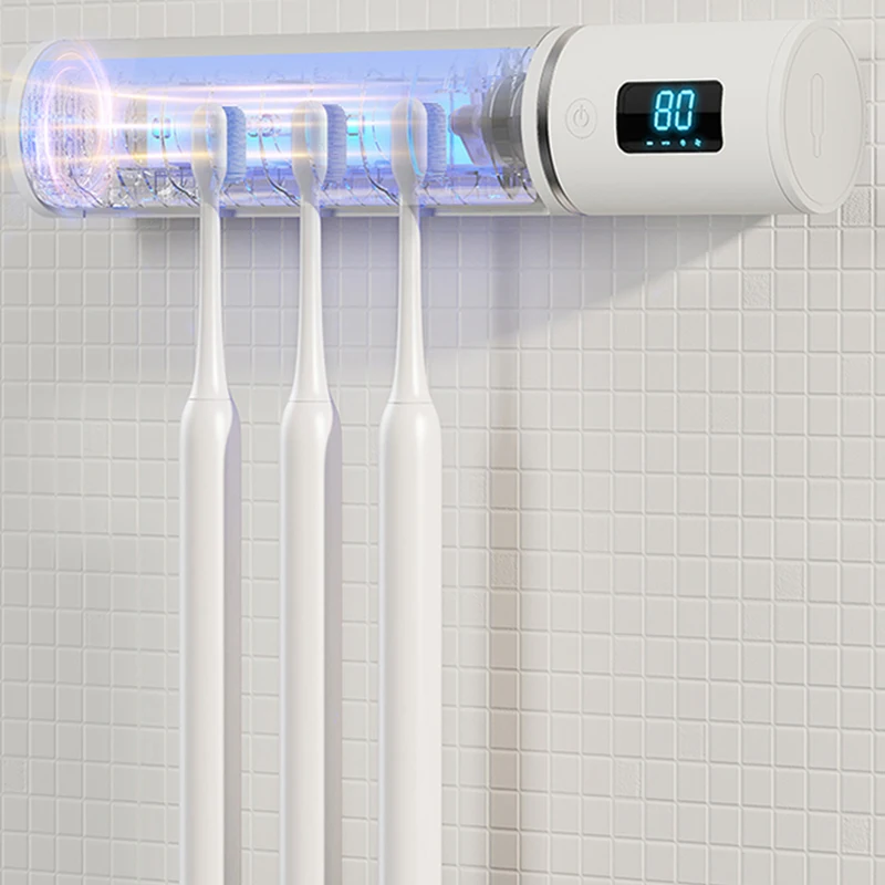 wall mounted shenzhen toothbrush holder automatic toothbrush holder 99.9% sterilization rate hanging toothbrush holder