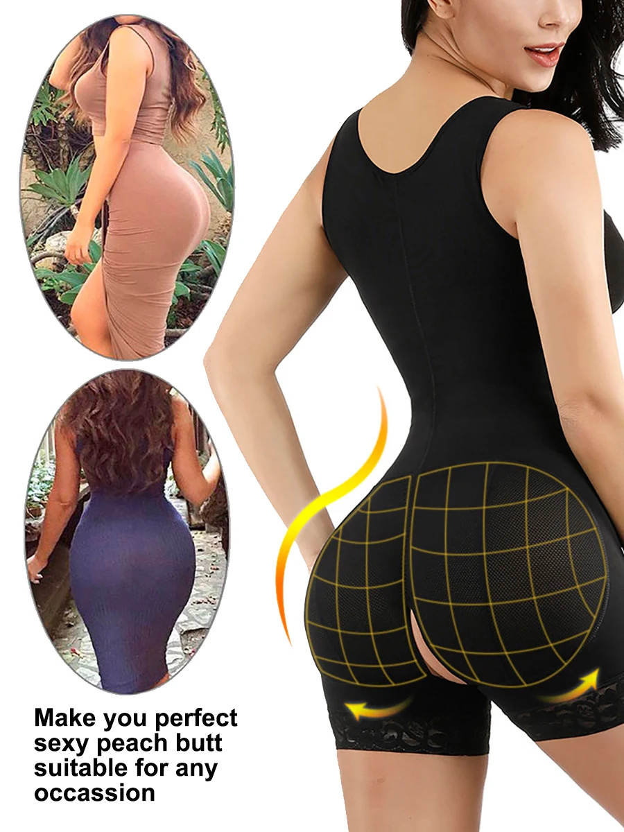 
High Quality Power Slimming Women Bodysuits in Shelf Bra Girdles Shapewear 