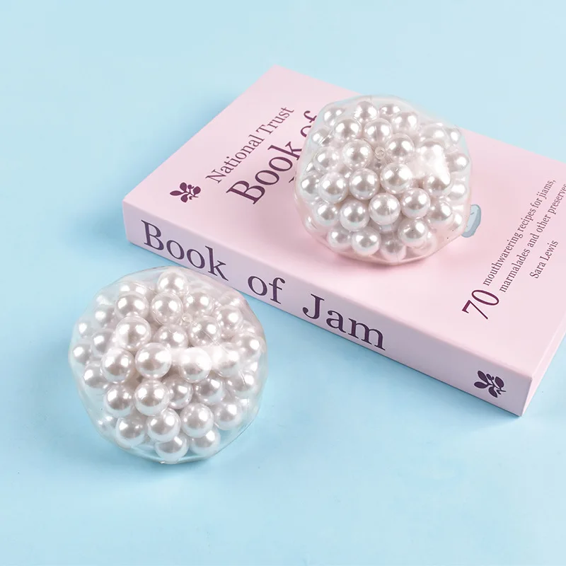 New Pearl high Quality  Squeeze Toys Simulation Pearl Stress Ball Release Stress Funny Good Sound Toy