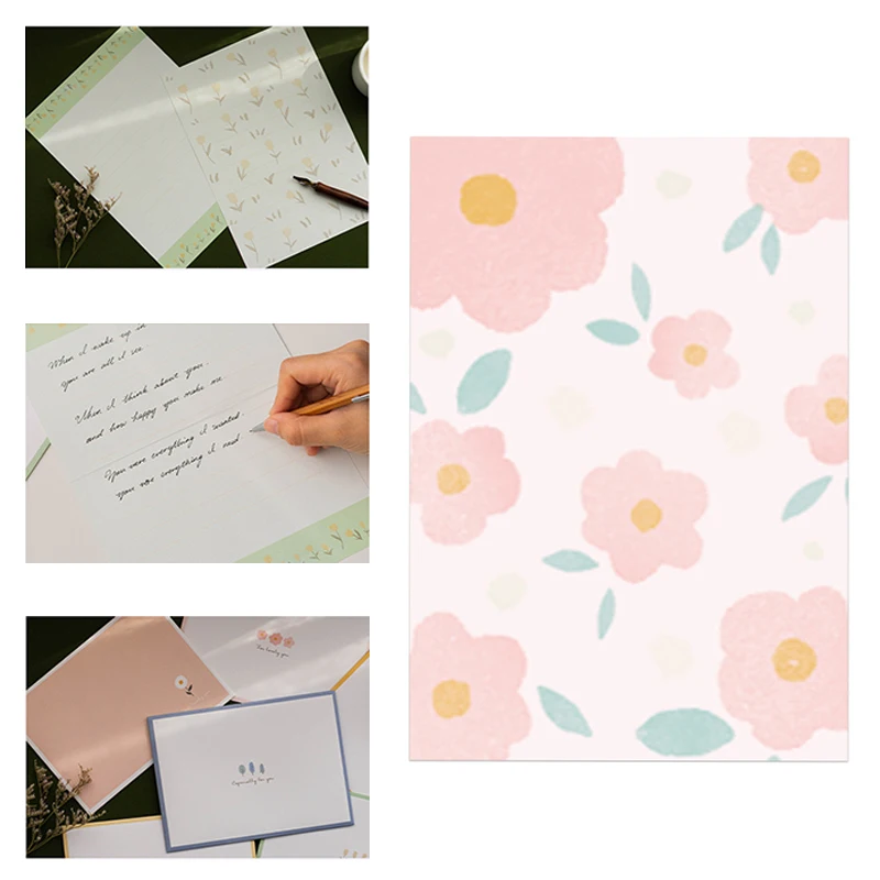 Оригинальный Весенний романтический набор канцелярских принадлежностей в западном стиле Канцелярские Принадлежности для студенческого общежития и учебы 2023 Новый Печатный логотип