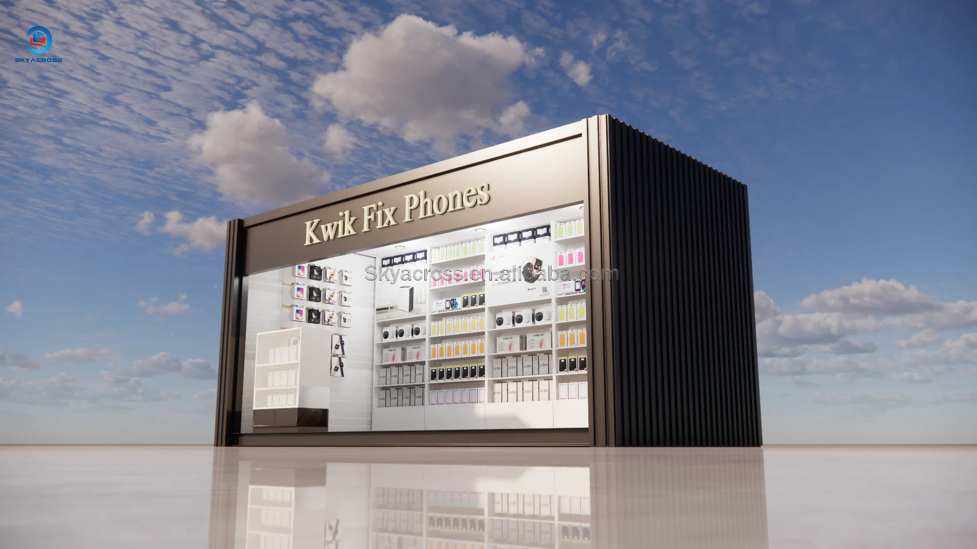 20FT Mini Pop up Shop Container Coffee Shop Bar Fast Food Restaurant Convenience Store Kiosk Booth