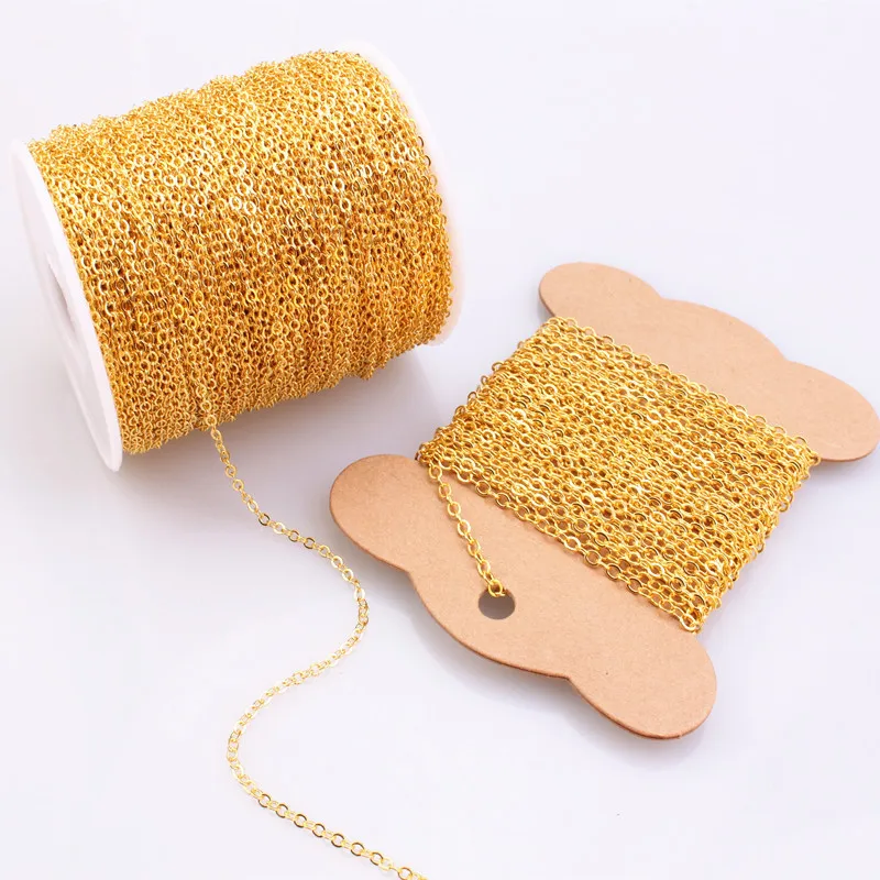 5meters Jewelry Chains Copper Chain For Jewelry Making Findings DIY Handmade Chains Do Not Fade