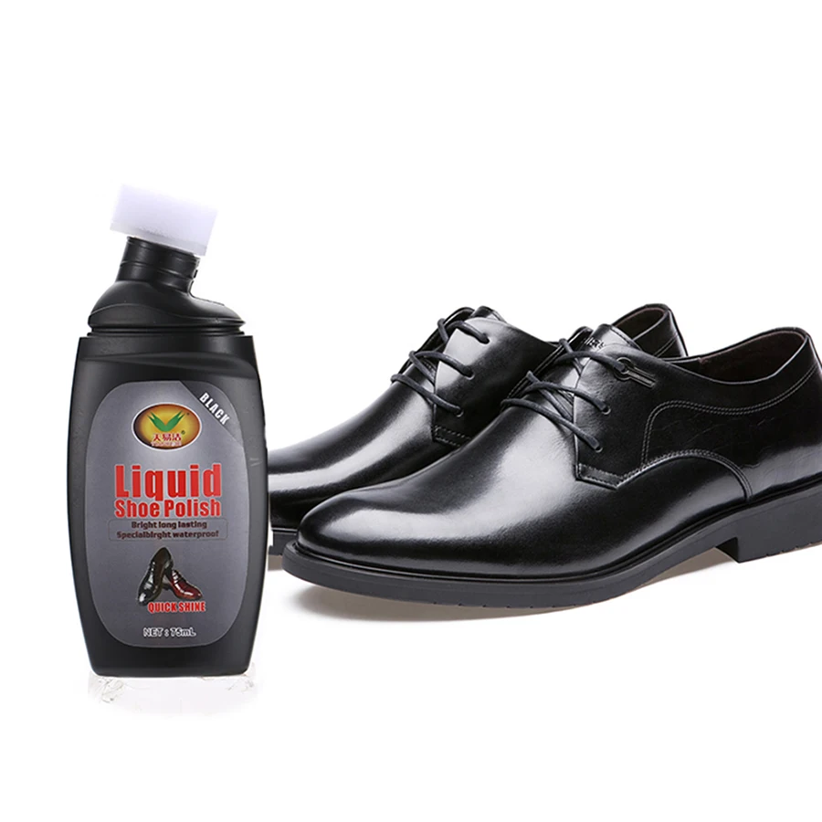 
High-gloss liquid shoe polish black brown shoe leather use 
