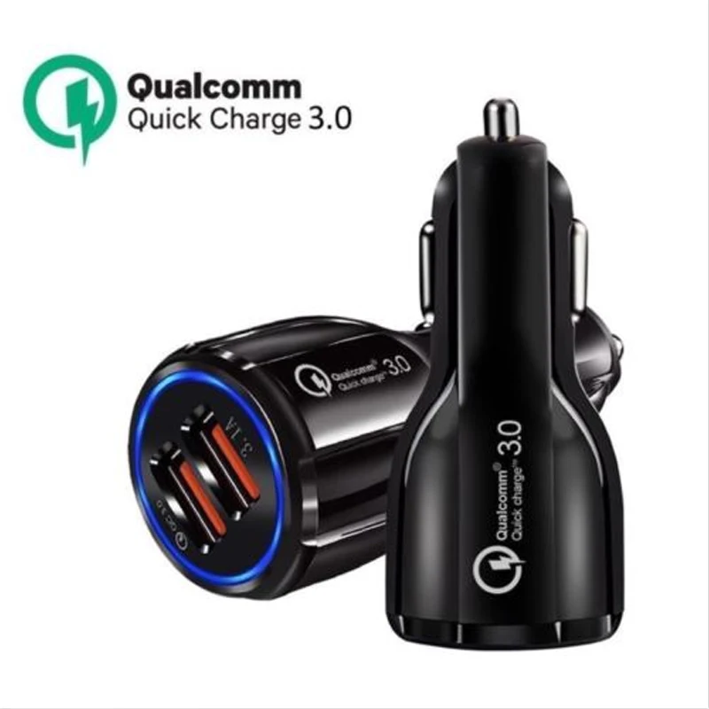  30W QC3.0 2 USB CAR charger 2021 car accessories best sellers accesorios de autos Other Auto