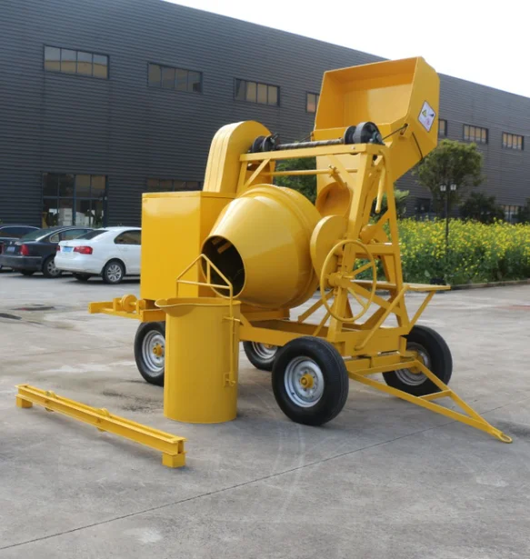 China Factory Gasoline Diesel Cement Mixer concrete mixer  Diesel-powered concrete mixer 500L automatic feeding