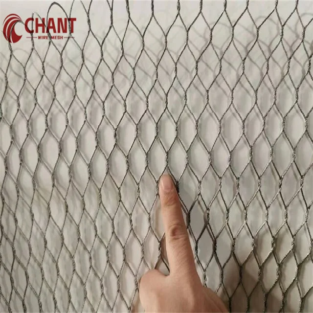 Popular Eye Size 20*20 Stainless Steel Cable Bird Net Small-Hole Steel Rope Wire Mesh for Aviary and Zoo Mesh Netting
