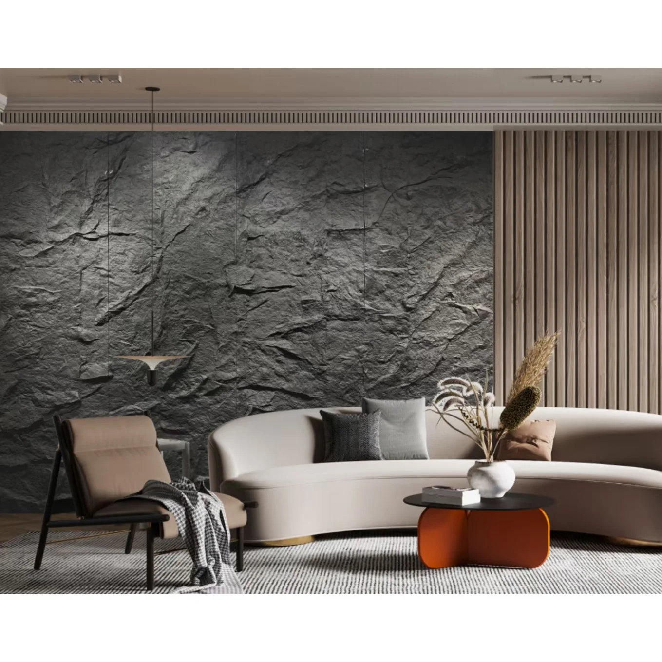Macetero Hardboard Wall Creative Culture Decorative Stone Walls Faux Artificial PU StonevWall Panel