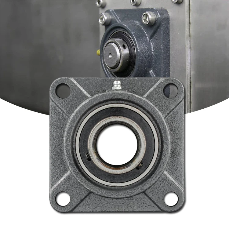 UCF208 40mm Square Flange Insert Pillow Block Bearing Linear Rod Shaft for Agricultural Machinery