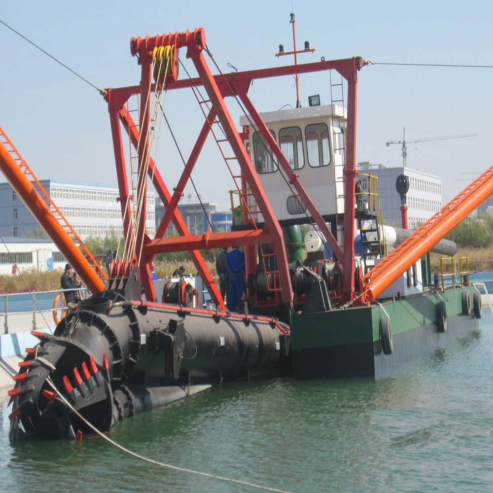 China dredger dredging machine 3500m3/h river sand cutter suction dredger vessel  with  anchor boom in Egypt
