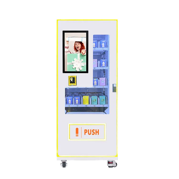 high recommend canned drink vending machines small vending machine 21.5 inches touch shopping vending machine with pusher lane