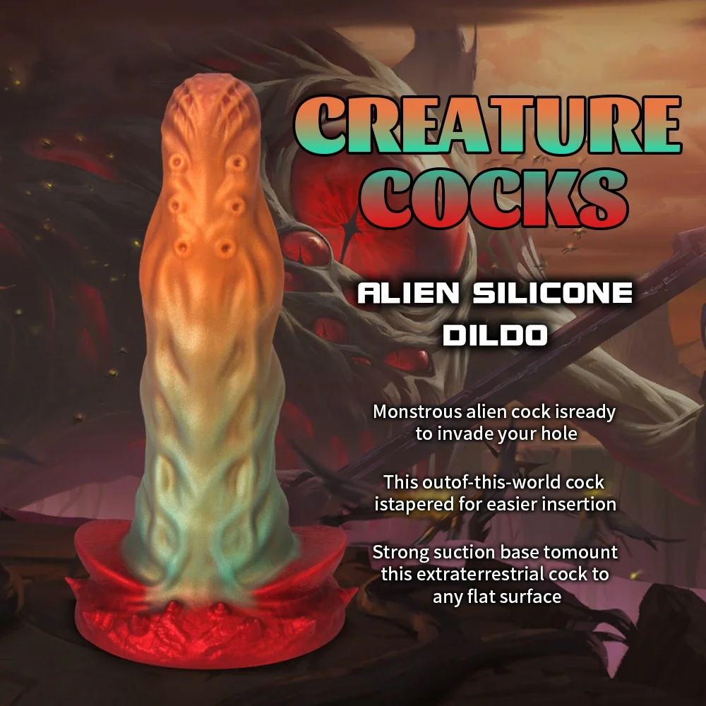 Manufactured Fantasy Creature Cock Dildo For Women Sex Toys Erotic Novelty Dick Lifelike Textured Monster Dildo Creature Cocks