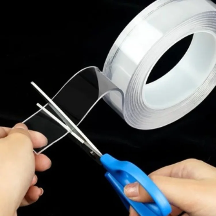 Double Side Kitchen Traceless Rug Carpet Seaming Wall Paste Fixing Removable Gel Sticky Washable Transparent Nano  Adhesive Tape