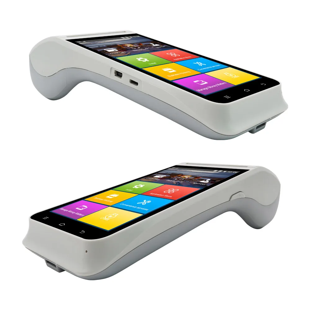 Z91 5 дюймов 4G WIFI портативный Android 11 0 Pos-терминал с сенсорным экраном NFC Встроенный