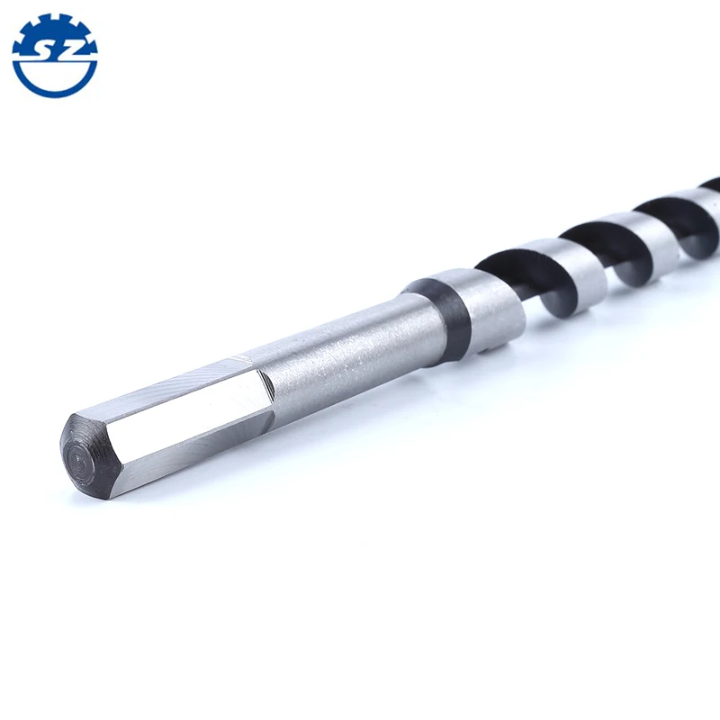 high carbon steel hex shank wood working auger drill bit for wooden drilling