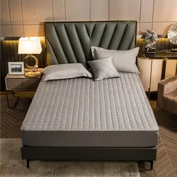 Wholesale Breathable Soft bed fitted sheet bamboo warming printed Quilted mattress covers & protectors