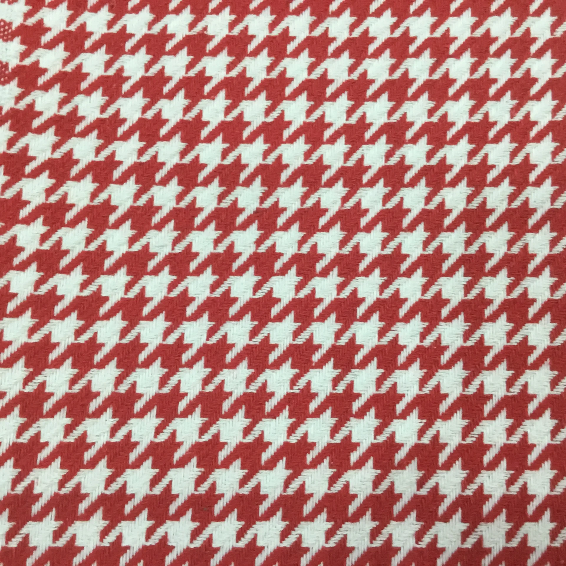 Houndstooth Weaving Grain 100%Polyester Thick Linen Fabric Wholesale High Quality Cotton Fabric Textile Flax Hemp Fabric