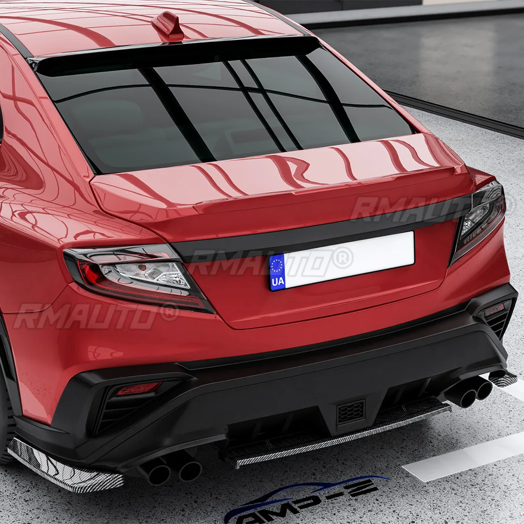 Rear Bumper Diffuser Lip Spoiler Rear Bumper Splitter For Subaru WRX STI VB 2022+ Body Kit Car Accessories