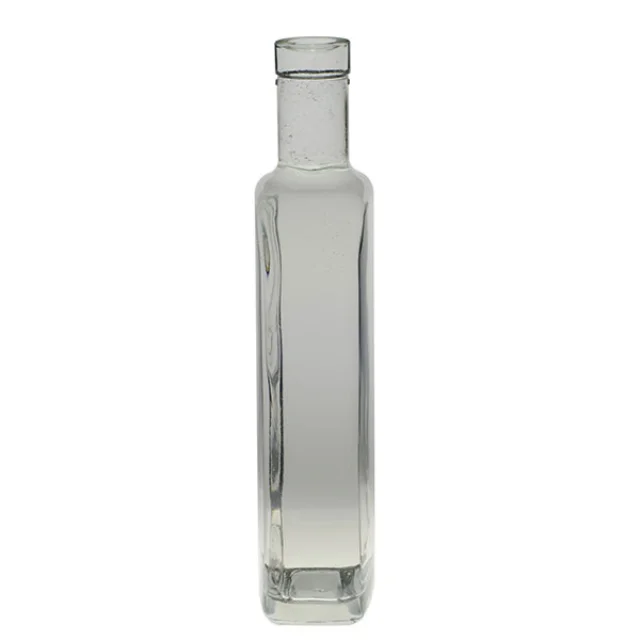 250ml 500ml 1000ml Customized flat square glass bottle for Extra virgin oil