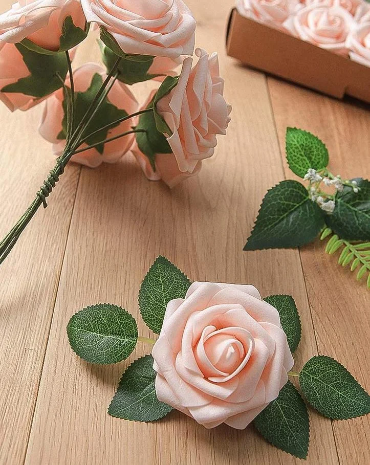 Bridal Hand Holding Artificial Flower Wedding Bouquet Rose Party Decorations Artificial Flower