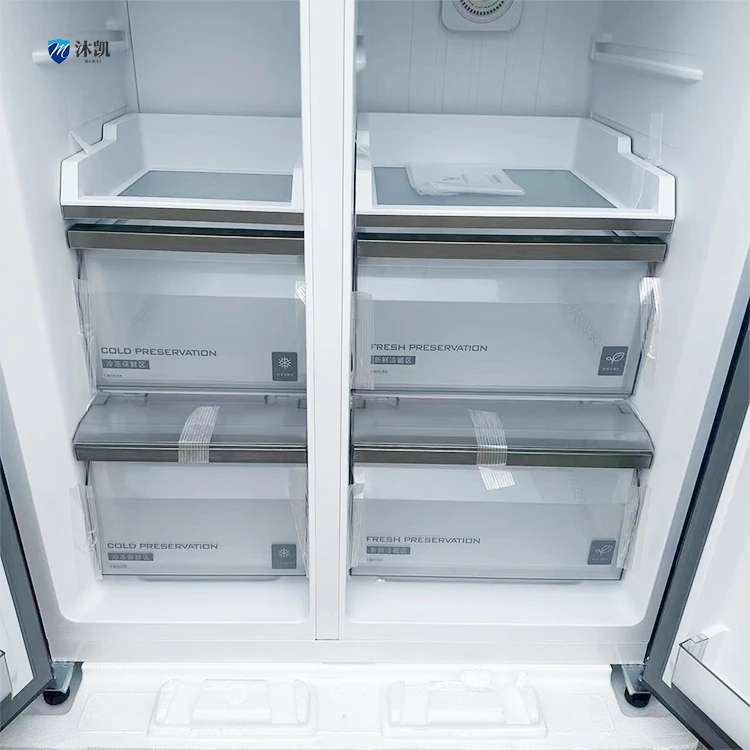 630L Luxury double door fridge side by side refrigerators big size home refrigerator with touch screen