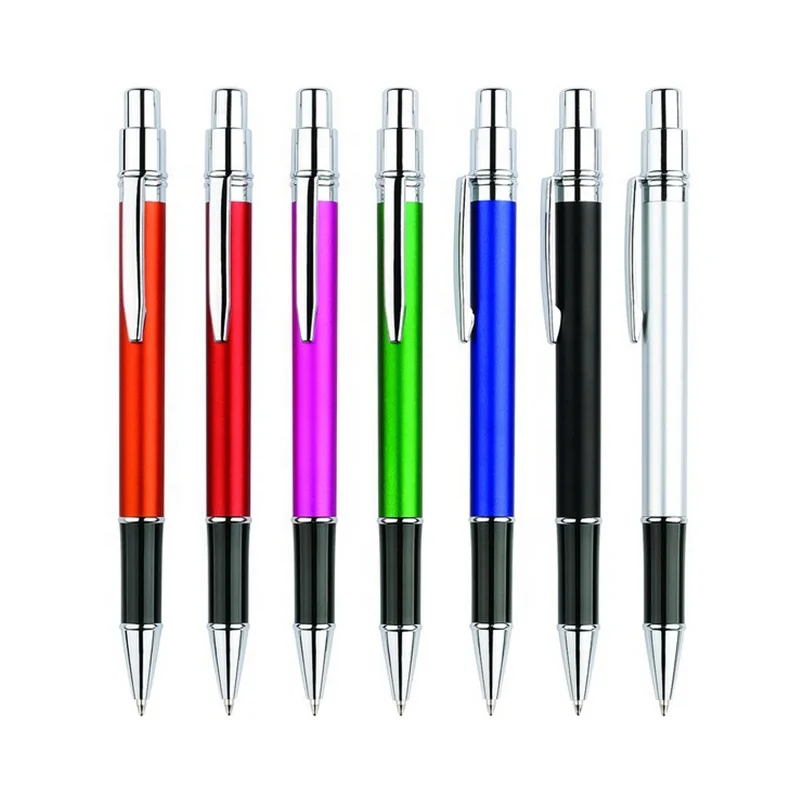 Матовая металлическая ручка с логотипом