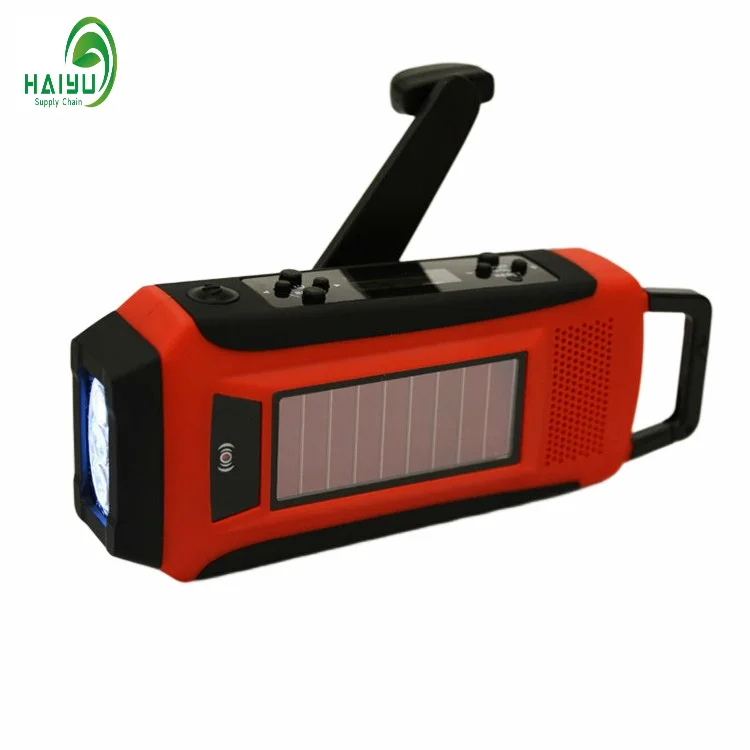 Outdoor Emergency Dry Battery Sos Alarm Chargeable Hand Crank Radio