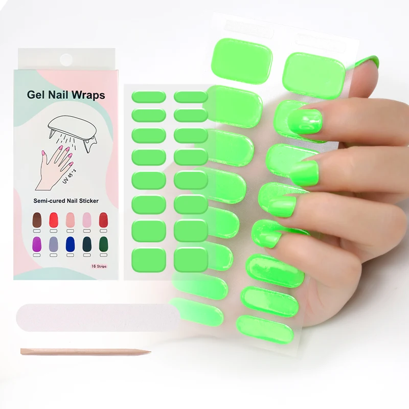  Полупрочный гель Beautysticker наклейка для ногтей УФ-лампа гель-наклейка OEM в