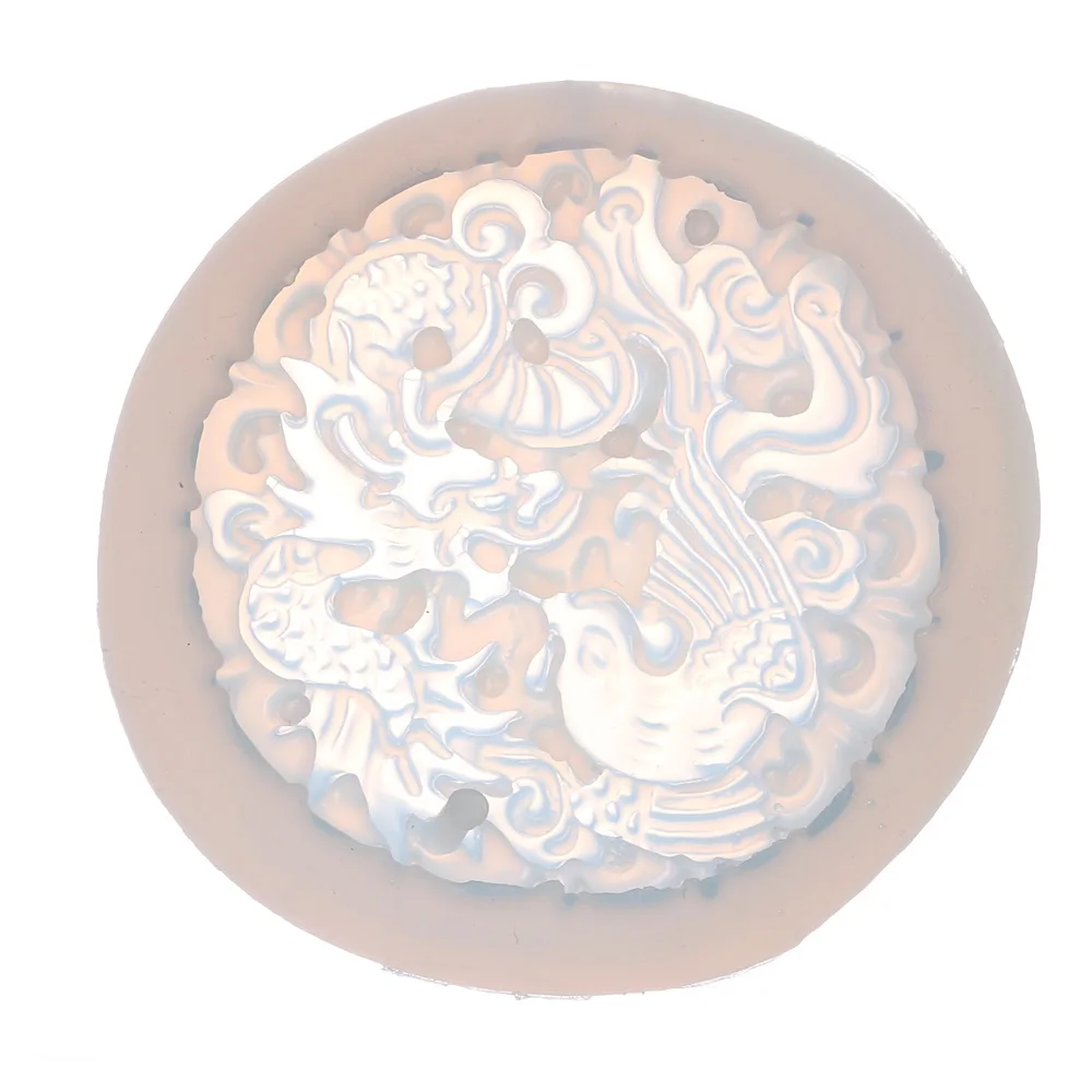 Dragon Phoenix Pendant Silicone Mold Resin Craft DIY Mould Handmade Silicone Soap Chocolate Jelly Molds