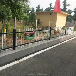 Metal inner pipe, PVC outer layer, assembled, installed private courtyard guardrail