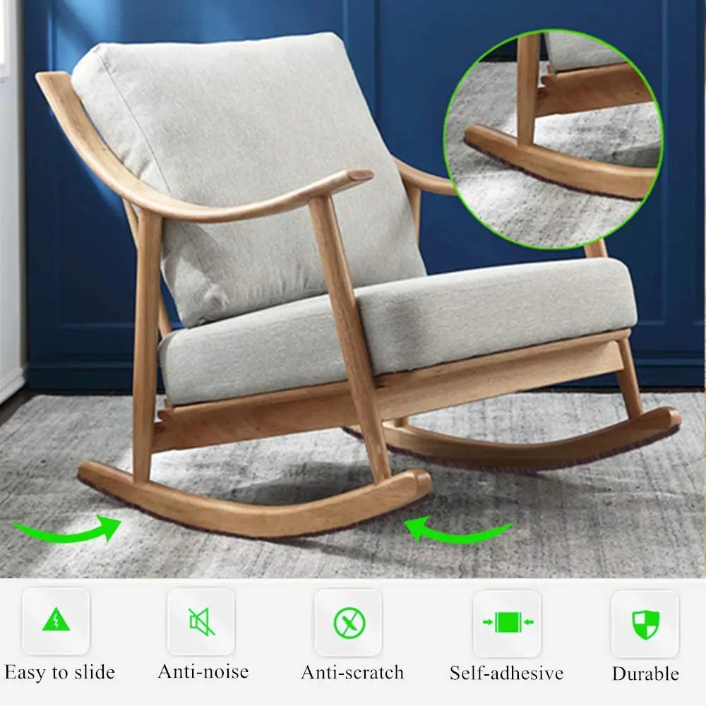 Felt Strips Self Adhesive Brown Furniture Felt Strips Anti Scratch Heavy Duty 5mm Thick Floor Protector