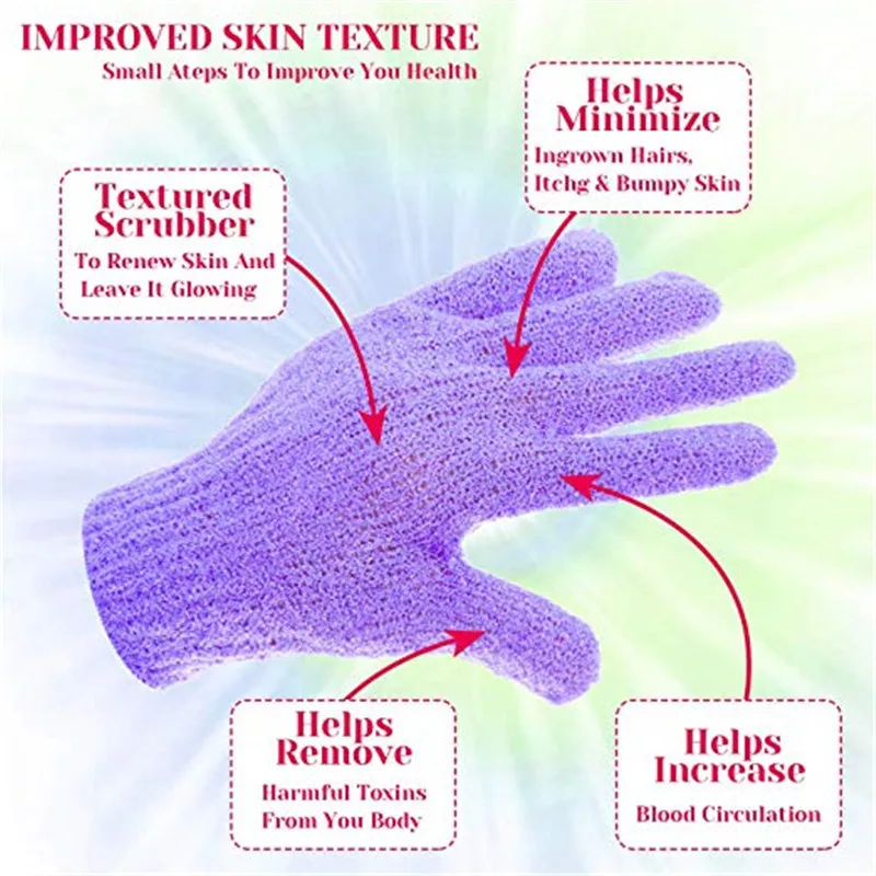 Logo Scrubbing Bath Mitt Brush Shower Gloves Pink Exfoliating Black Stripes Mitt Bath Mitts Soap Rope Shower Gloves For Women