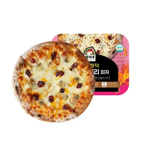 Professional Supplier make Delicious Gorgonberry Pizza Made in Korea Bulpane firepot pizza is 273g and 4 pieces
