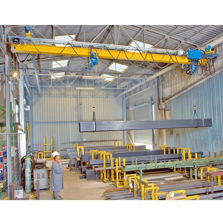 High grade low headroom 10t european running single girder bridge crane