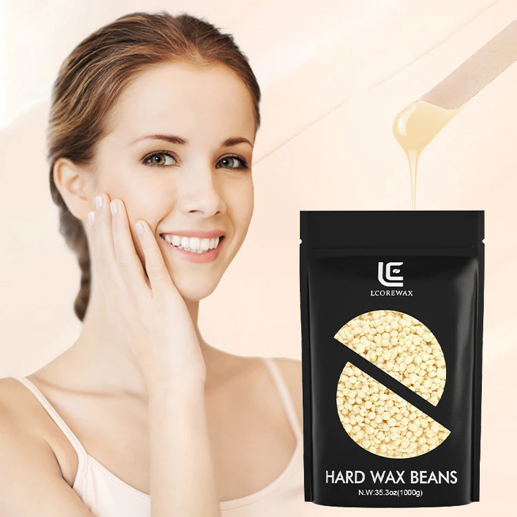 Lcorewax, бесплатный образец, оптовая продажа, горячий воск для удаления волос, 100 г/пакет, восковые бусины для удаления волос