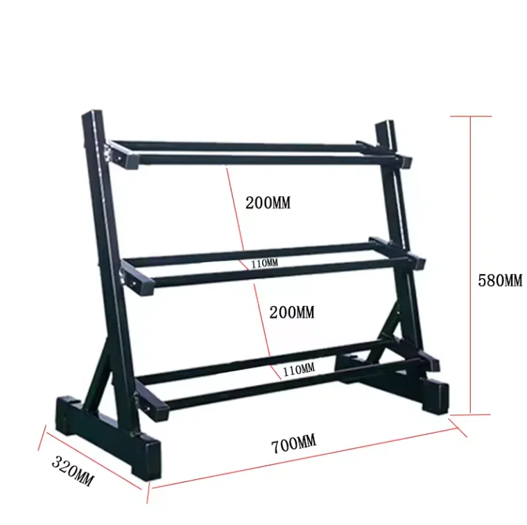 Hot Sale Small Dumbbell Rack Professional Manufacture Gym Fitness Equipment Custom Dumbbell Storage Rack