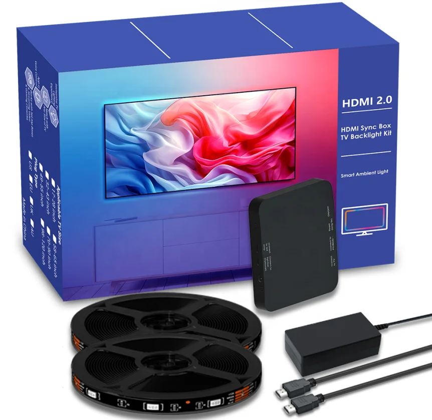 4K HDMI окружающий свет ТВ ПК подсветка погружной экран Синхронизация освещения совместим с Alexa Google Home Dolby Vision HDR10